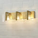 Aenon 3 Light 21.75 inch Brushed Champagne Bronze Vanity Light Wall Light